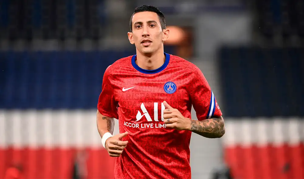 Ángel Di María escupió a Álvaro González en el partido entre PSG y Marsella. Foto: AFP Ángel Di María escupió a Álvaro González en el partido entre PSG y Marsella. Foto: AFP