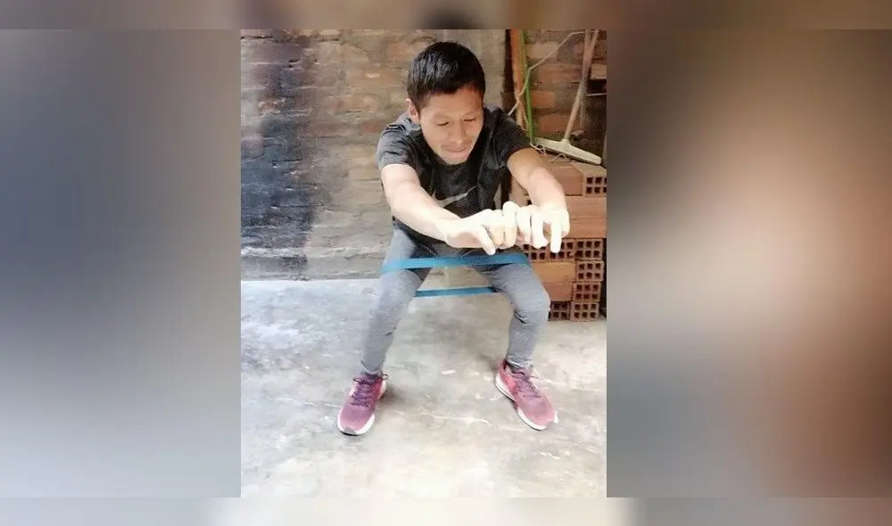 Cristhian Pacheco entrena desde su casa con miras a Tokio 2020.