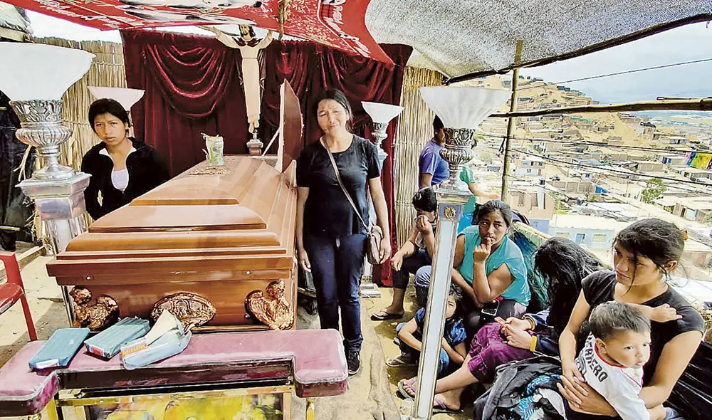 Héroe. Jorge Muñoz (19) fue velado ayer en Chao, Trujillo.