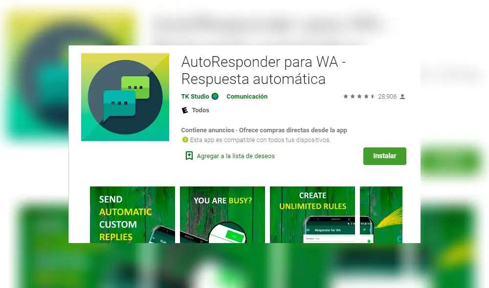 Baja esta aplicación en tu dispositivo. Foto: Captura / Play Store
