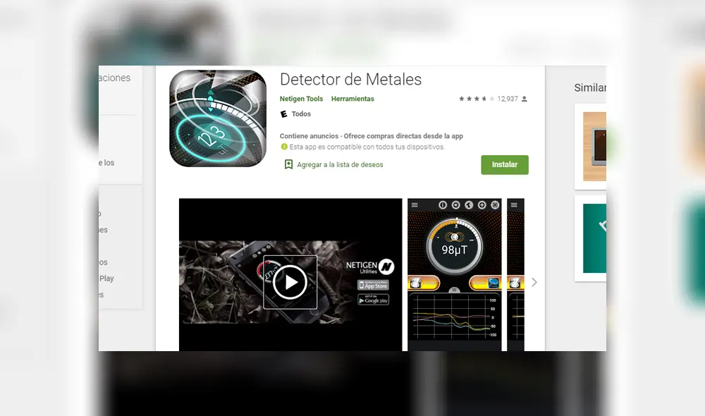 Para activarla debes bajar esta app. Foto: Captura.