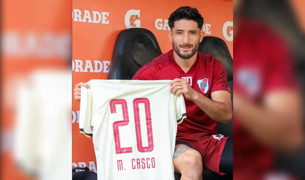 El cuadro crema obsequió una camiseta con el nombre bordado a cada integrante de River Plate. Foto: Twitter Club Universitario de Deportes.