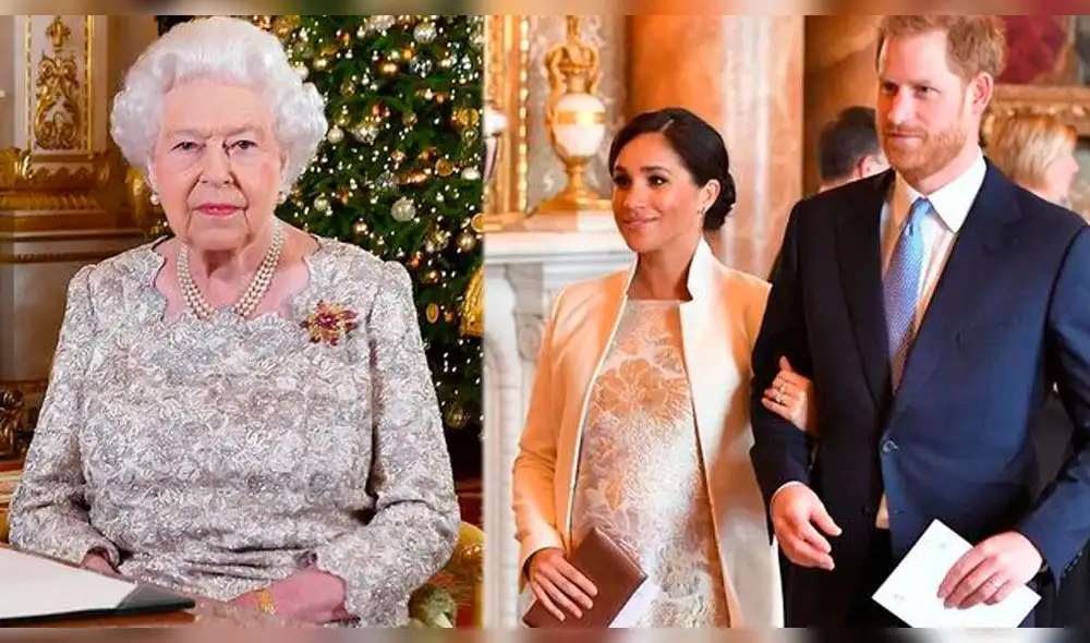 Príncipe Harry y Meghan Markle acompañan a la reina Isabel ll a una iglesia Príncipe Harry y Meghan Markle acompañan a la reina Isabel ll a una iglesia
