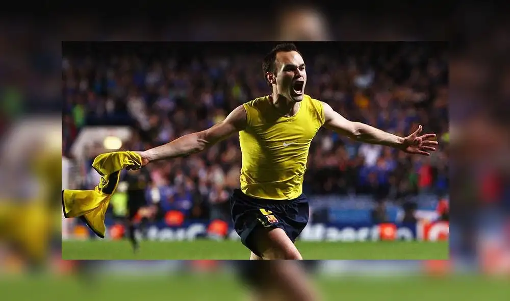 Iniesta celebrando uno de los momentos más eufóricos de su carrera. Foto: Internet.