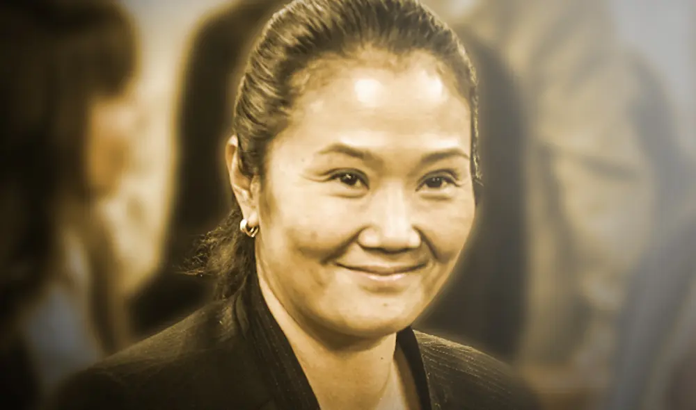 Keiko Fujimori. Composición: Fabrizio Oviedo.