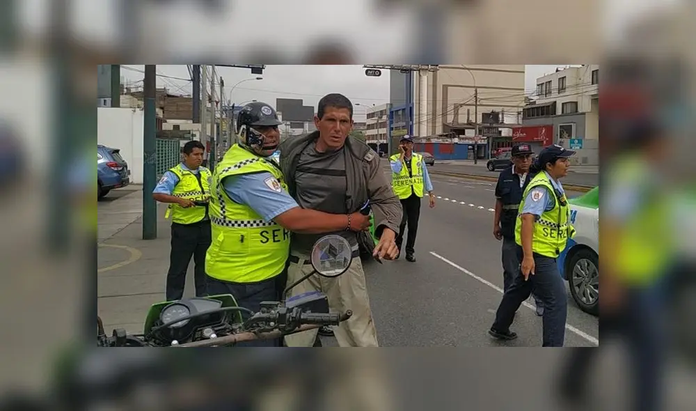 El malhechor dijo llamarse Renzo García. El malhechor dijo llamarse Renzo García.