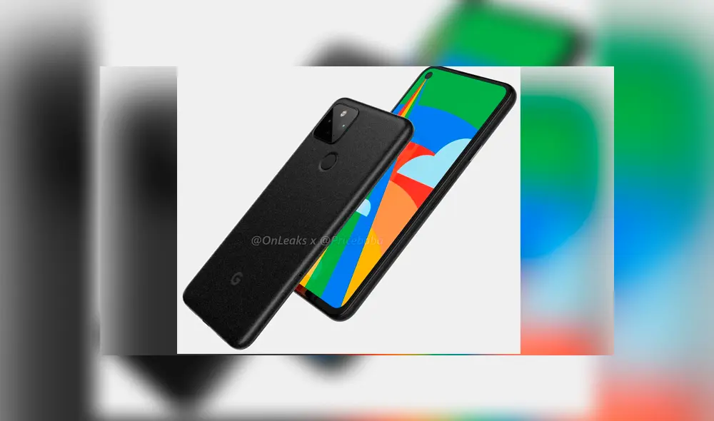 Así luciría el Google Pixel 5. Foto: Onleaks.