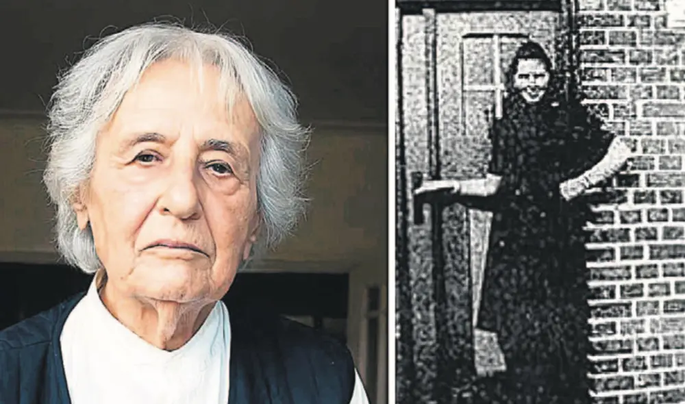 Fugitiva. Furchner hoy y cuando trabajaba como secretaria en un campo de concentración. Foto: difusión Fugitiva. Furchner hoy y cuando trabajaba como secretaria en un campo de concentración. Foto: difusión