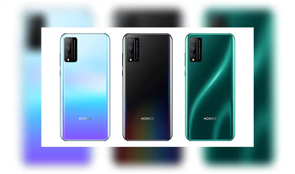 El Honor Play 4T está disponible en color Magic Night Black (negro), Blue Water Emerald (verde) y Icelandic White (blanco).