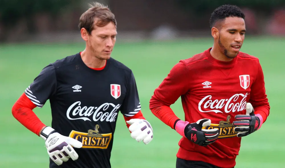 Pedro Gallese recibió consejos de Diego Penny tras booper en la Copa América 2019. | Foto: GLR Pedro Gallese recibió consejos de Diego Penny tras booper en la Copa América 2019. | Foto: GLR