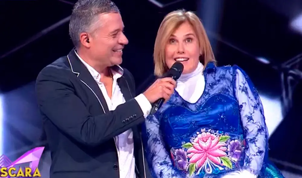 Mónica Delta sorprendió al descubrirse que había sido la "Llama" en La Máscara. (Foto: Captura Latina)