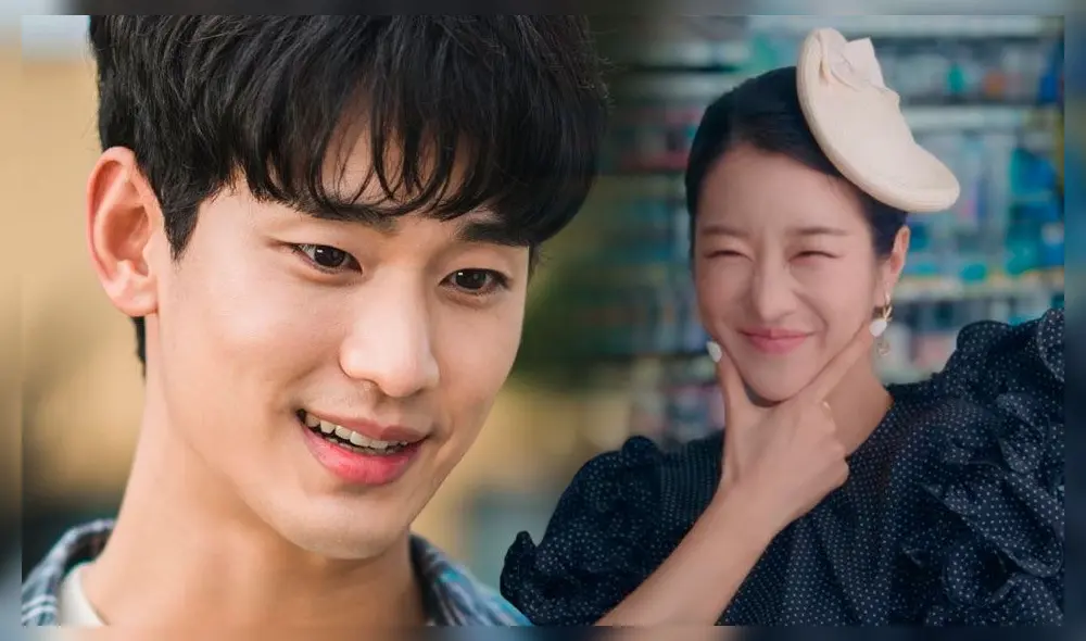 Kim Soo Hyun imita Seo Ye Ji en detrás cámara dorama Psycho But It's Okay. Crédito: fotocomposición