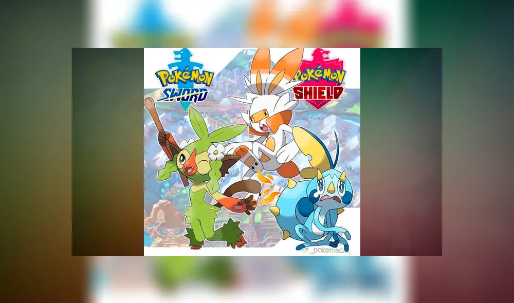 Primeras 'evoluciones' en los iniciales de Galar según pokemachi.