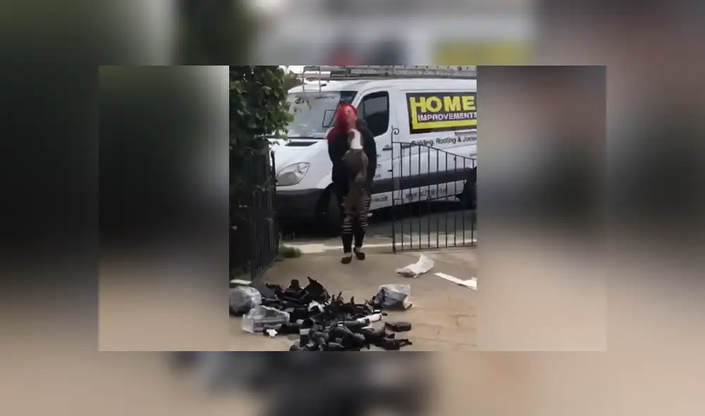 El perro se emocionó al ver a su dueños entrar a su casa e instantáneamente se abalanzó sobre ellos. Foto: YouTube.