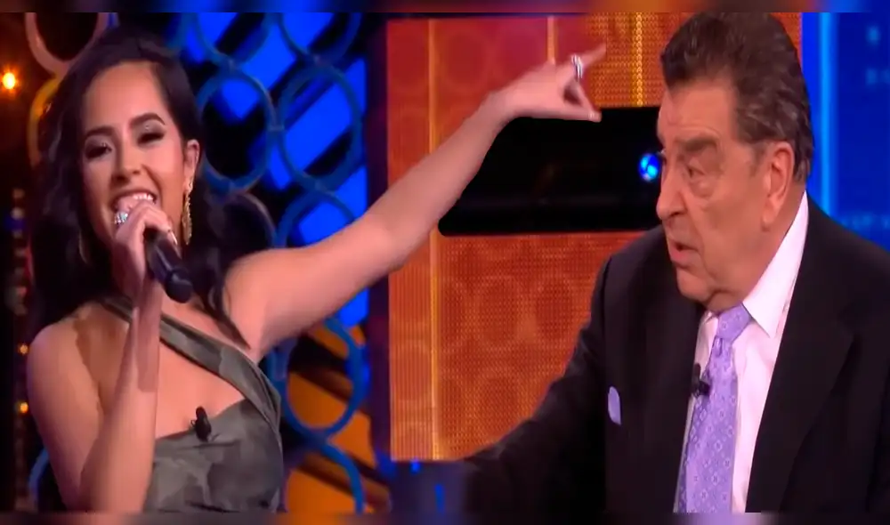 Becky G cantó 'Mayores' a Don Francisco y él reaccionó de forma inesperada [VIDEO]