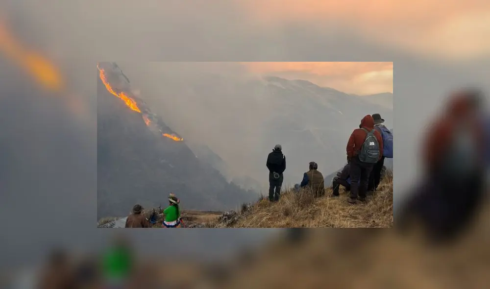 incendio forestal en Ayacucho incendio forestal en Ayacucho