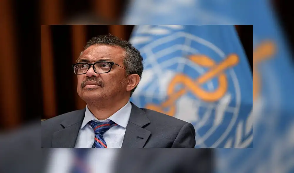 El director general de la OMS, Tedros Adhanom Ghebreyesus, durante una rueda de prensa el viernes 3 de julio en la sede de Ginebra. Foto: AFP