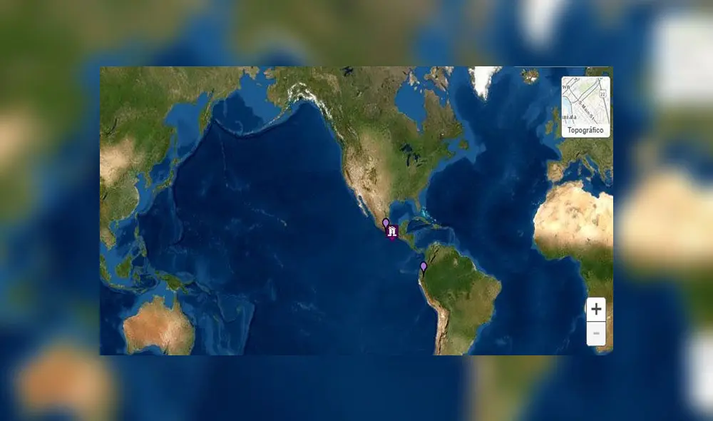 El sismo se registró en México y tuvo una magnitud de 7,5. Foto: captura El sismo se registró en México y tuvo una magnitud de 7,5. Foto: captura