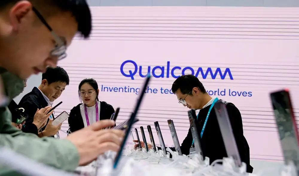 Qualcomm en la segunda Exposición Internacional de Importaciones de China (CIIE) en Shanghai. | Foto: Aly Song