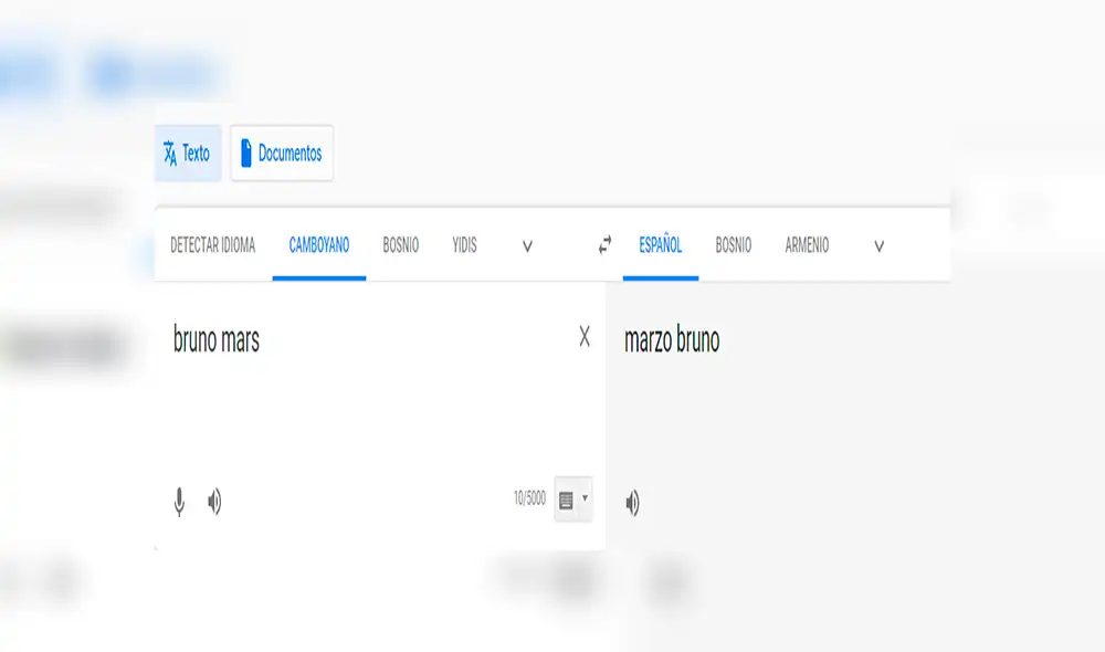 Google Traductor: Bruno Mars es víctima de aplicación al ser 'troleado' con inesperado resultado [FOTOS]