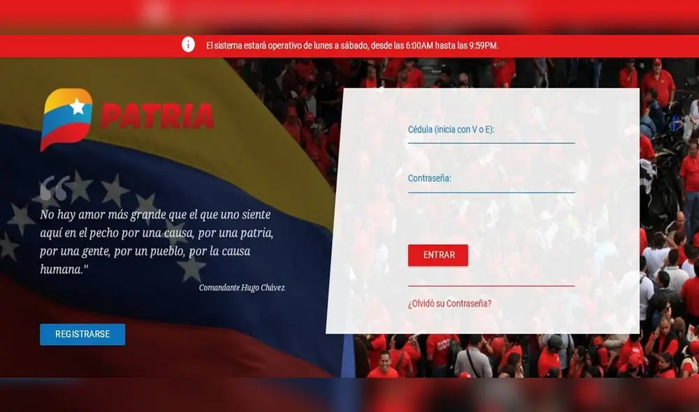 Plataforma Patria - Venezuela