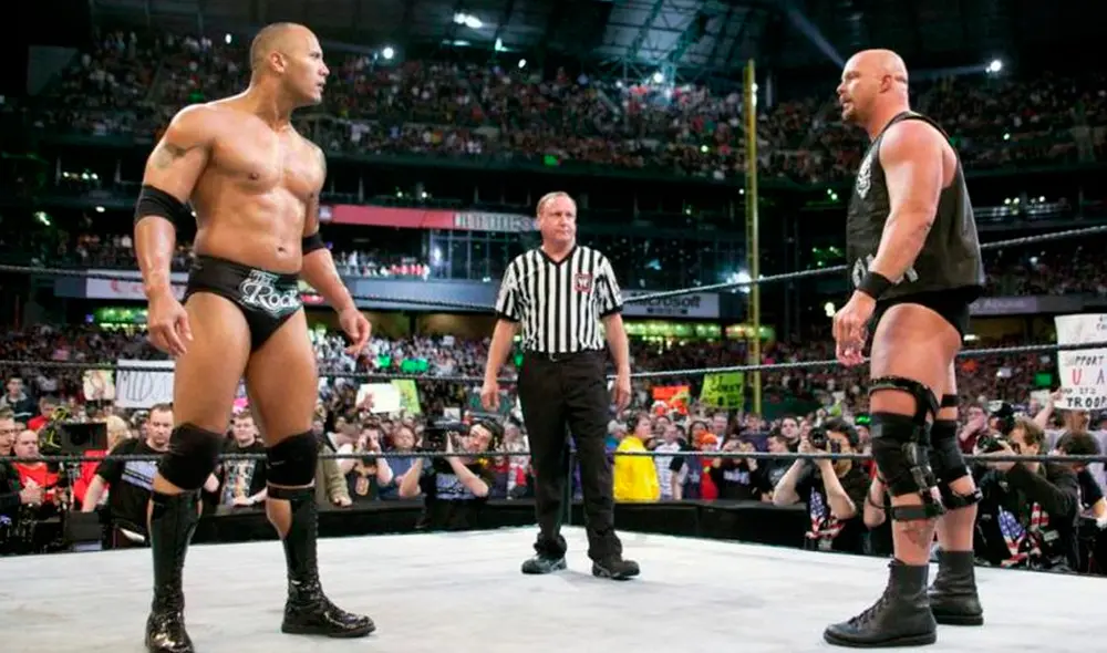 "Stone Cold" Steve Austin vs. The Rock (WrestleMania 19) | Foto: WWE