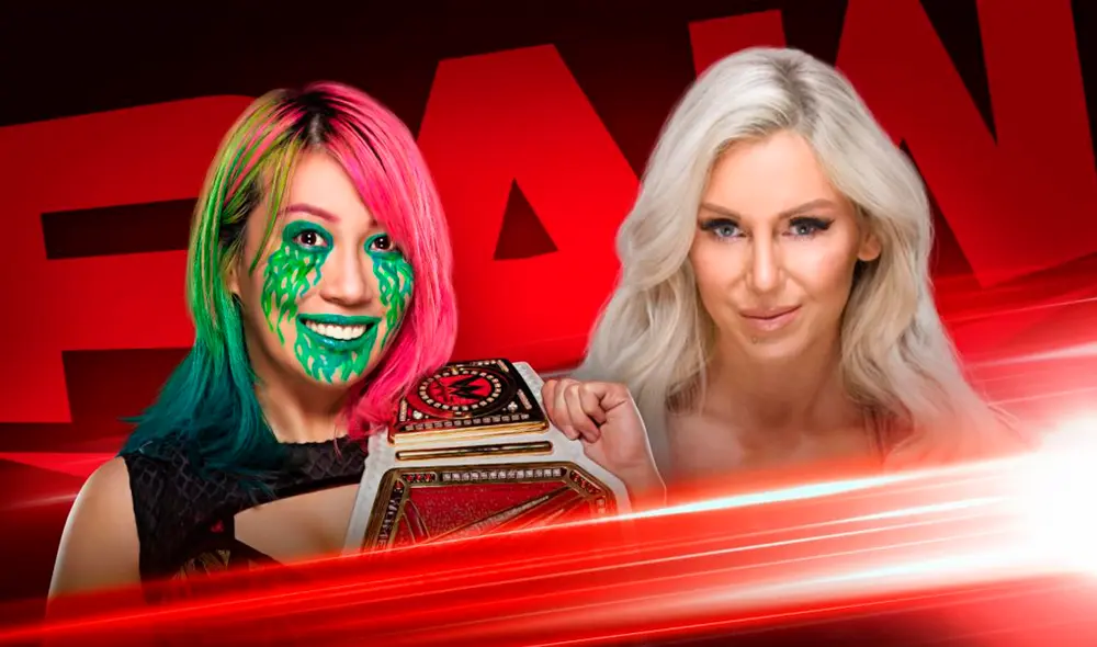 Asuka vs. Charlotte por el Campeonato Femenil HOY en Monday Night RAW. Foto: WWE