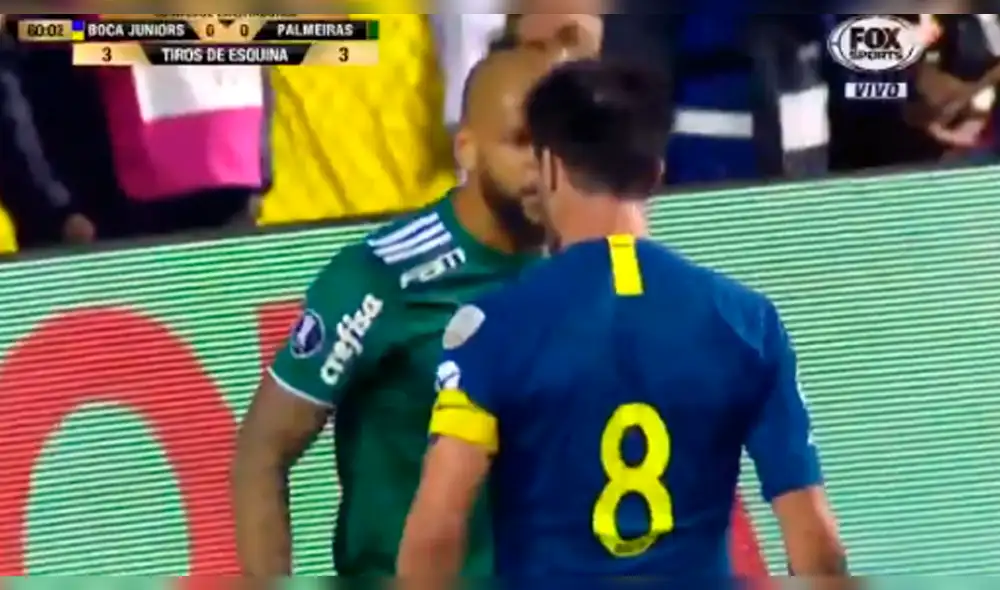 Boca Juniors vs Palmeiras: Pablo Pérez y Felipe Melo casi se van a las manos [VIDEO]