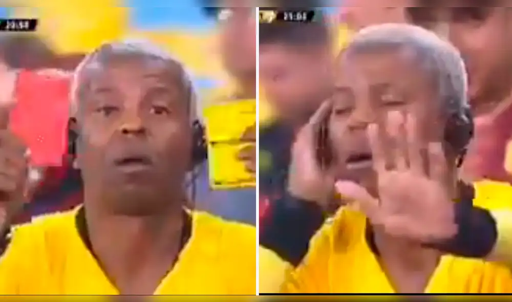 Copa Libertadores 2019: hincha se disfraza de árbitro y se roba el show en el Internacional vs. Flamengo.