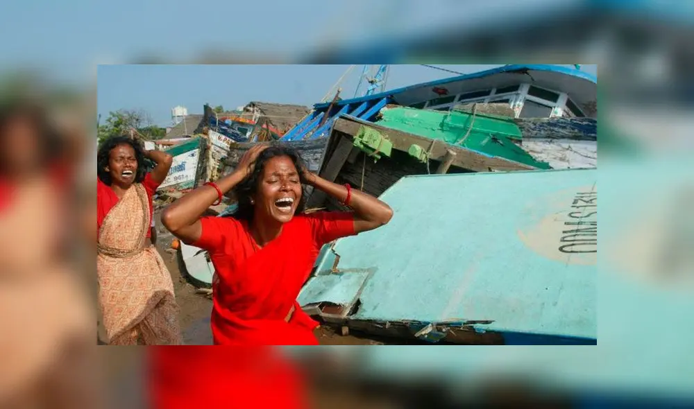 Tsunami en Indonesia. Año 2004. Foto: AFP.
