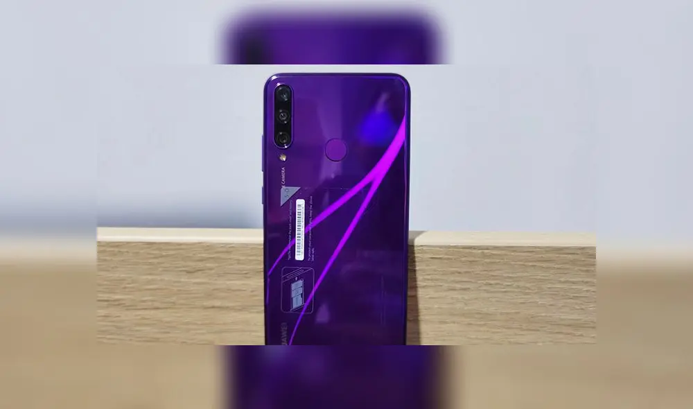 Parte trasera del Huawei Y6p. (Fotos: Edson Henriquez) Parte trasera del Huawei Y6p. (Fotos: Edson Henriquez)