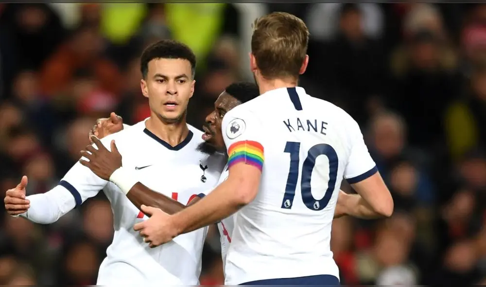 Delle Alli anotó el 1-1 luego de una gran jugada que tuvo que ser validada por el VAR por una presunta mano. Foto: AFP.