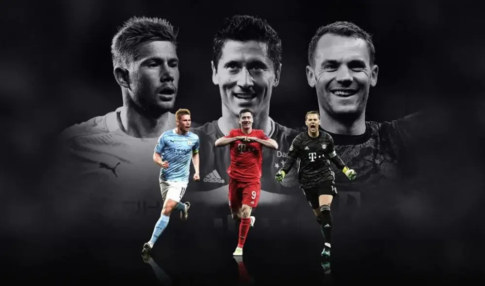 UEFA anunció a los tres candidatos a mejor jugador del año 2019-20. Foto: UEFA.