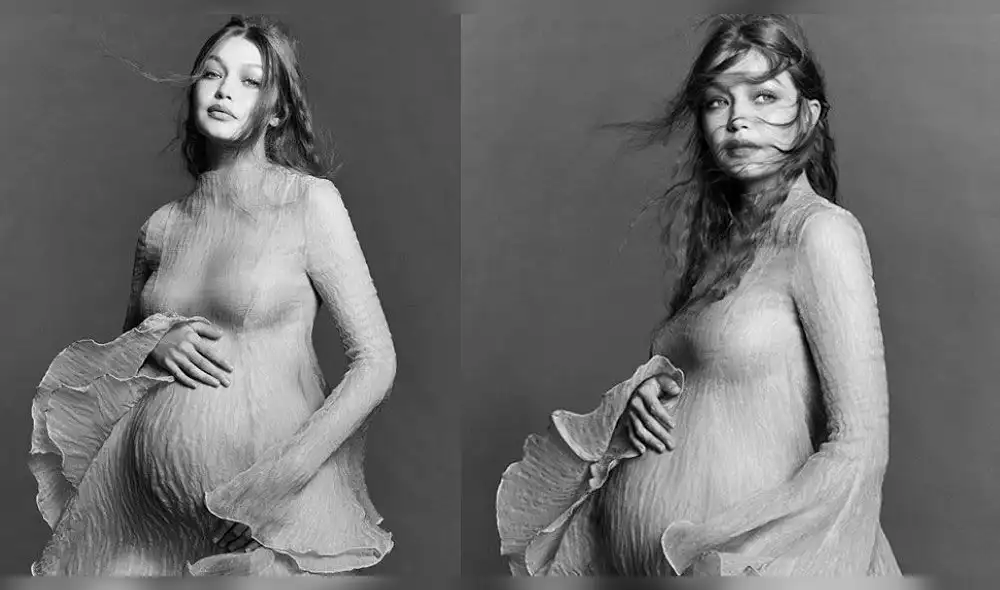 Gigi Hadid sorprendió al compartir una tierna sesión fotográfica, mostrando su avanzado estado de embarazo | FOTO: Instagram