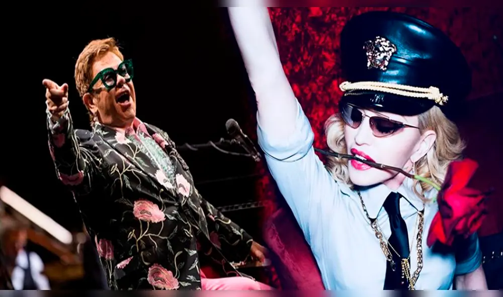 Elton John tilda de “grosera” a Madonna por desmerecer trabajo de Lady Gaga