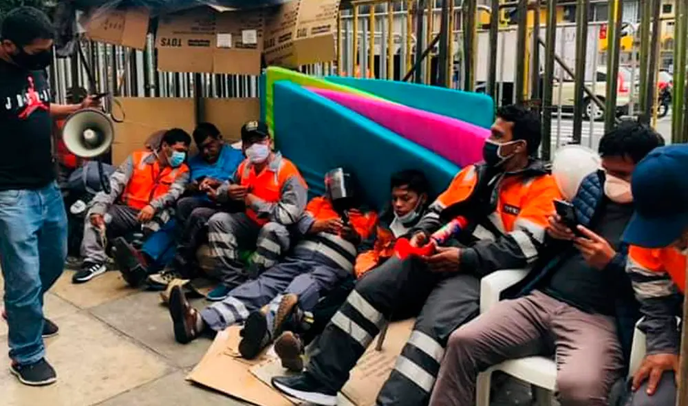 Mineros aseguraron que continuarán las protestas hasta que hallen solución. Foto: Pamela Advíncula / URPI-GLR