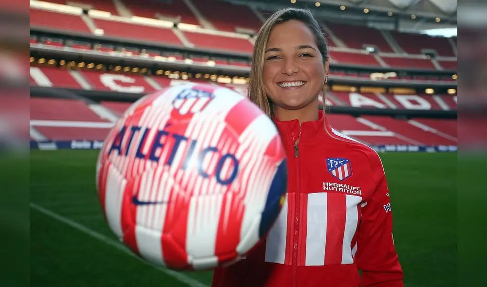 Deyna Castellanos se unió al Club Atlético de Madrid. (Foto: Twitter) Deyna Castellanos se unió al Club Atlético de Madrid. (Foto: Twitter)