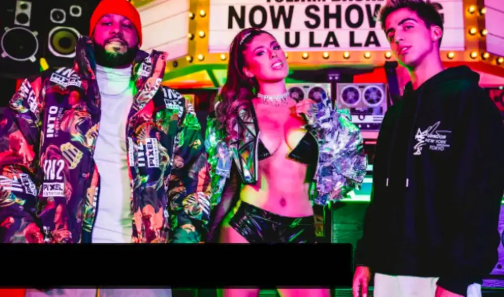 Yahaira Plasencia compartió en Instagram que viajó a Colombia para el estreno del tema. Foto: Captura YouTube