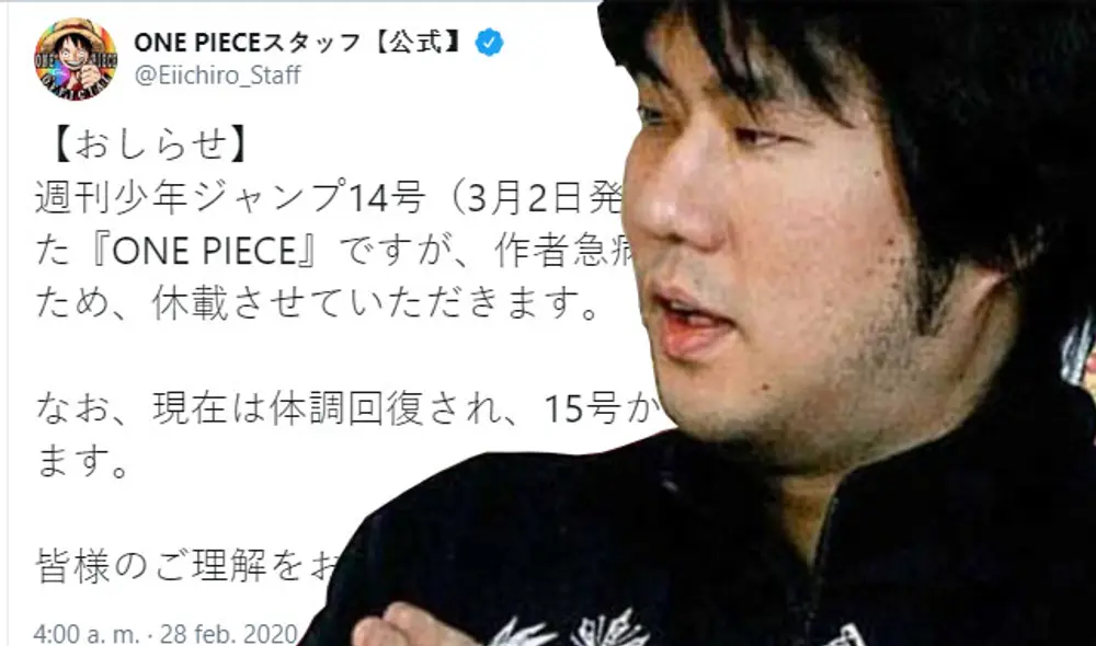 ¿Qué sucedió con el Eiichiro Oda? Entérate aquí ¿Qué sucedió con el Eiichiro Oda? Entérate aquí