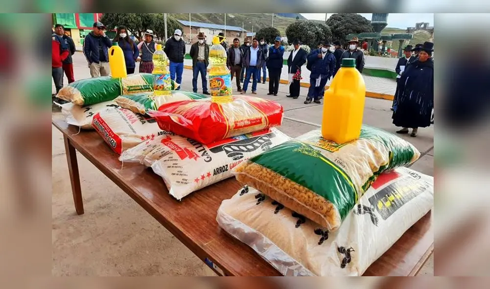 Productos fueron destinados a hogares vulnerables por la cuarentena.