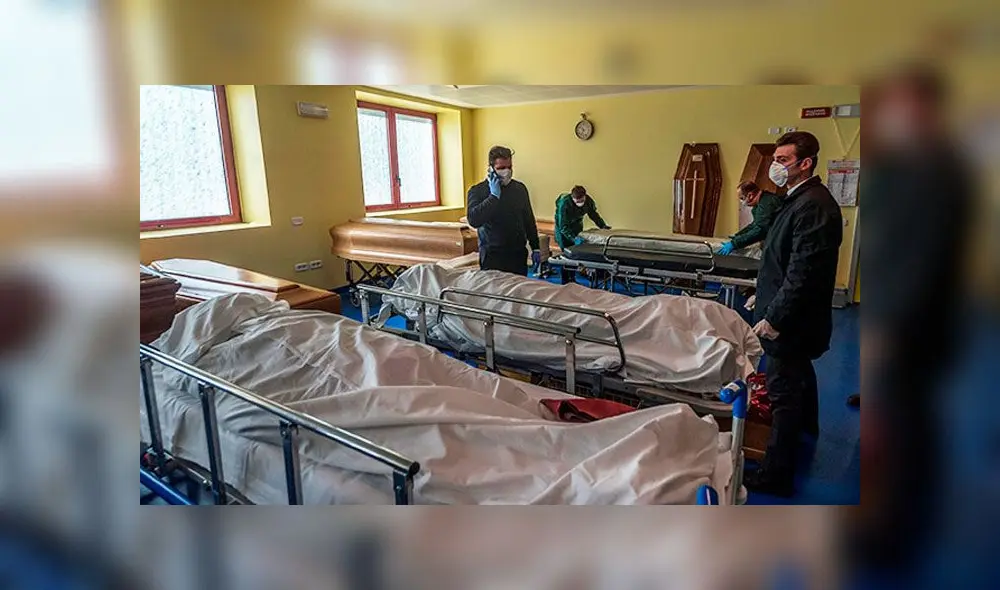 Récord de muertes en Italia. Foto: Difusión. Récord de muertes en Italia. Foto: Difusión.