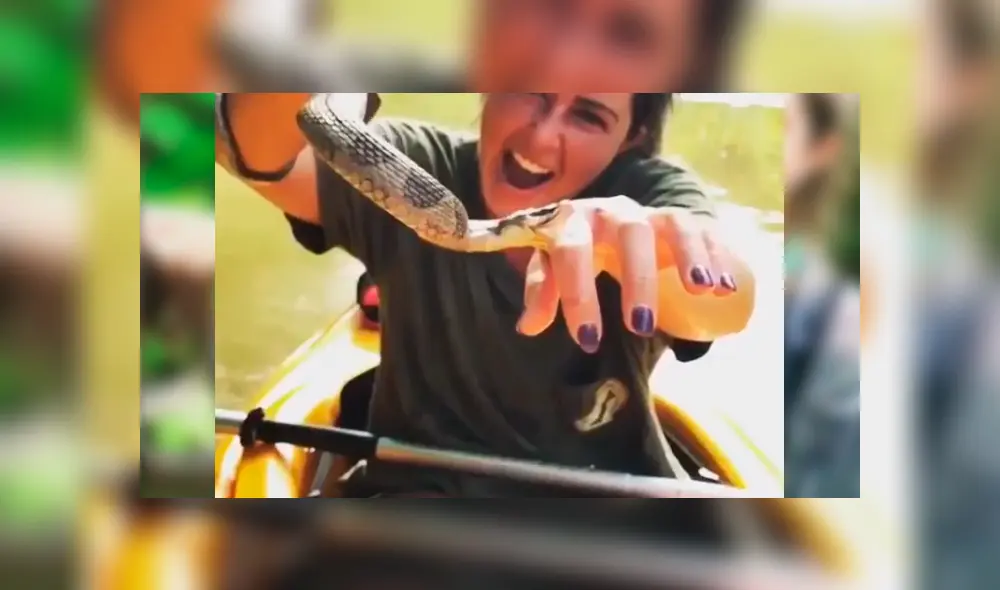 Facebook viral: chica intenta tomarse ‘selfie’ con letal serpiente, sin imaginar inesperada reacción del depredador Facebook viral: chica intenta tomarse ‘selfie’ con letal serpiente, sin imaginar inesperada reacción del depredador