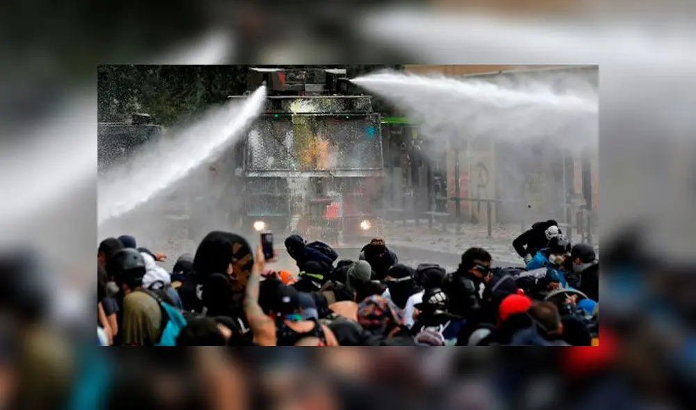 Chile protesta contra su actual mandatario. Foto: AFP.
