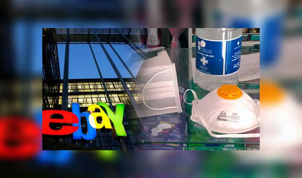 eBay bloqueó los anuncios que contengan materiales vinculados al COVID-19. Foto: Composición eBay bloqueó los anuncios que contengan materiales vinculados al COVID-19. Foto: Composición
