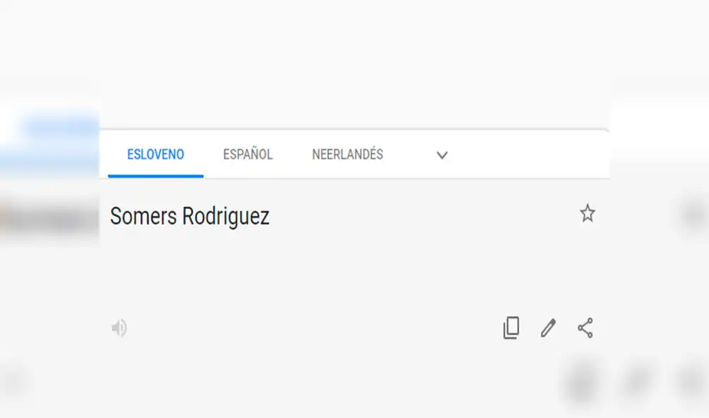 Desliza las imágenes de Google Translate para descubrir el insólito mensaje que lanzaron con el nombre del futbolista.