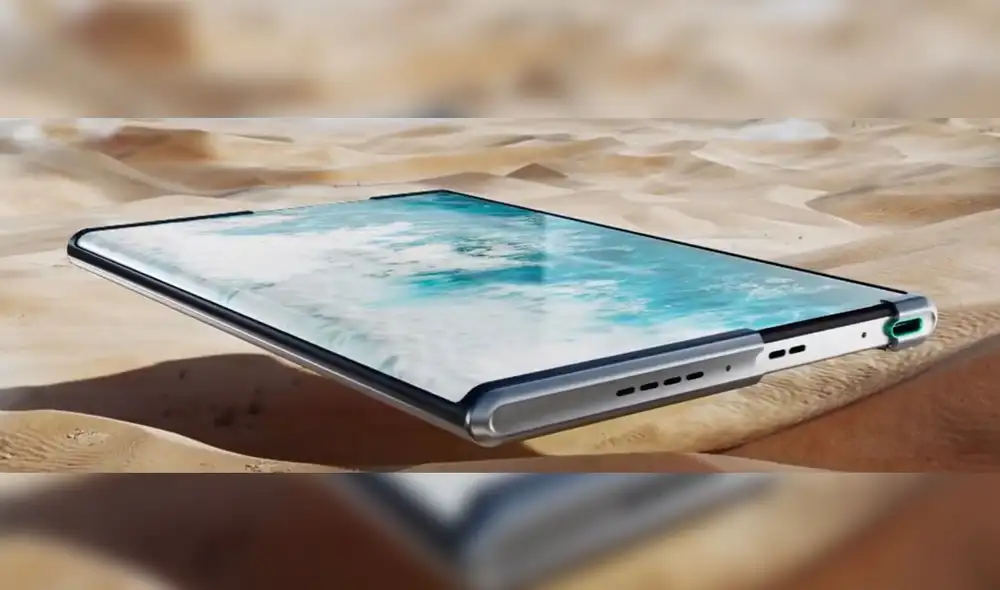 Así luce el nuevo equipo enrollable. Foto: OPPO