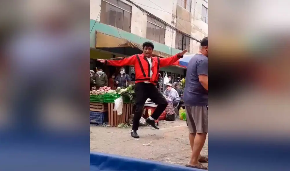 Desliza las imágenes para ver la increíble coreografía que hizo esta artista callejero de Thriller de Michael Jackson. Foto: captura de TikTok/eladioyou