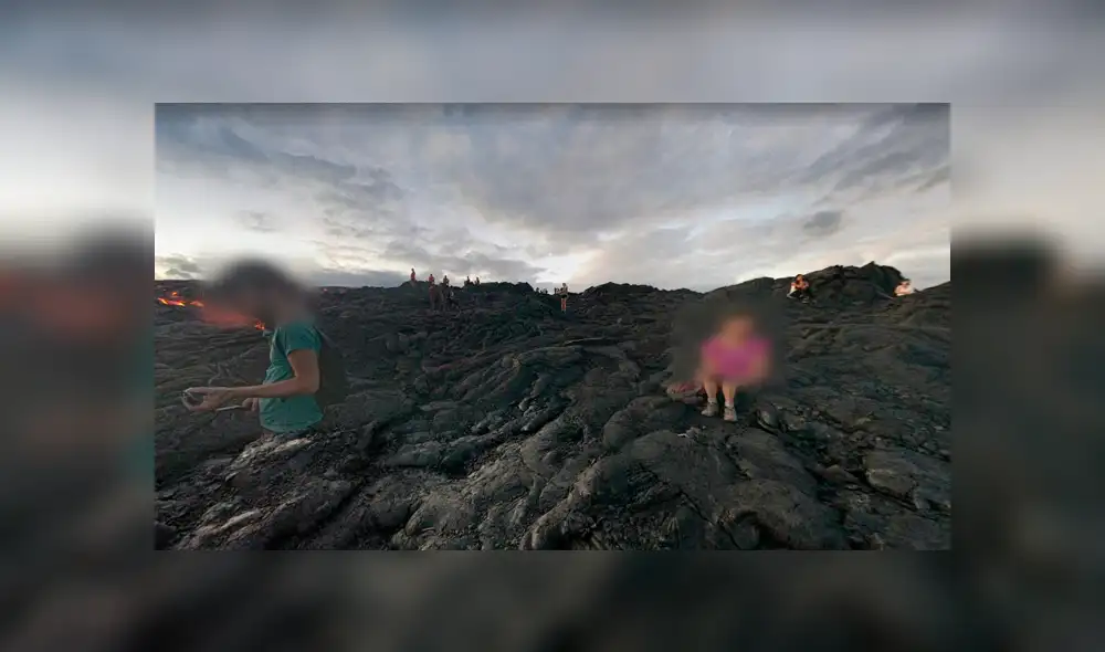 Google Maps: usuario recorre zona volcánica y descubre a turistas exponiendo su vida [VIDEO]