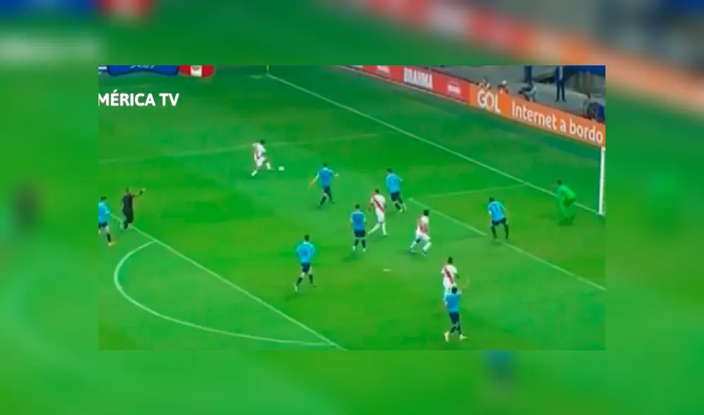 Copa América 2019: buena ocasión que desperdicia Edison Flores. Foto: Captura de video Copa América 2019: buena ocasión que desperdicia Edison Flores. Foto: Captura de video