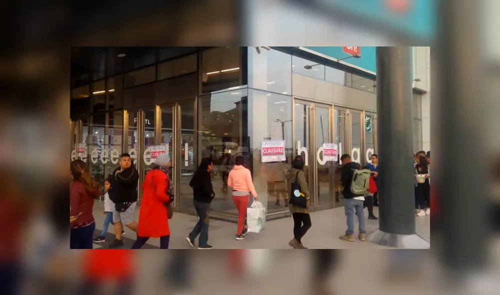 Clausuran Real Plaza de VMT por no contar con medidas técnicas de seguridad. Foto: Municipalidad de VMT